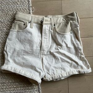 Stylish White Denim Shorts